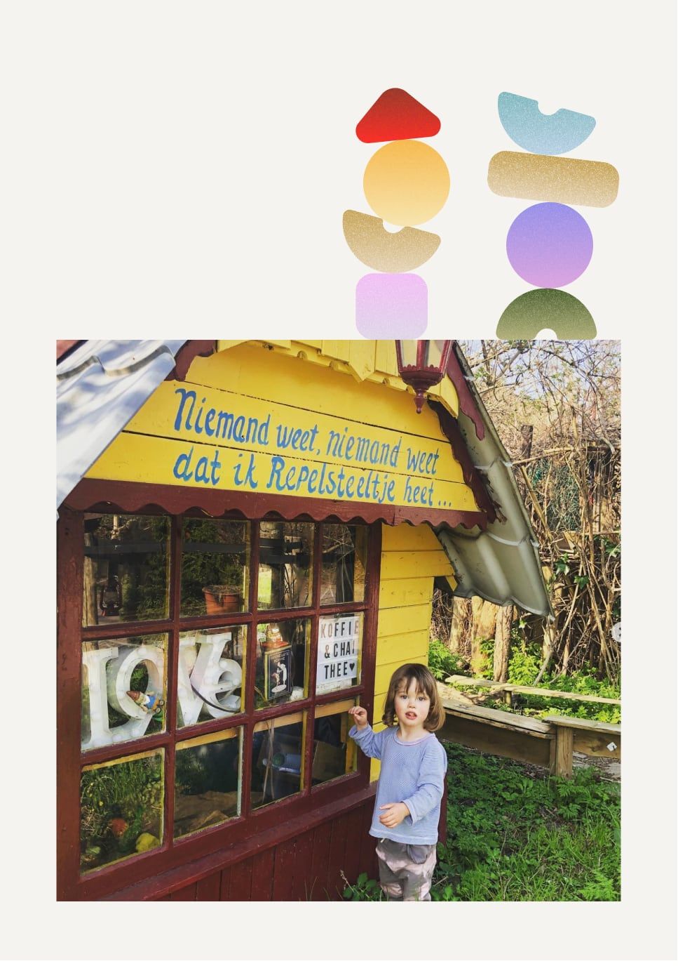 Girl in a hut